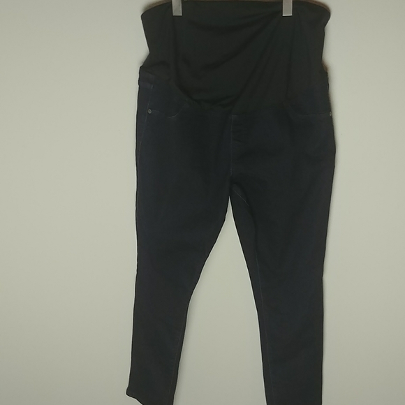 Isabel Maternity Jeggings Skinny Jeans Criss Cross Back Stretch Panel